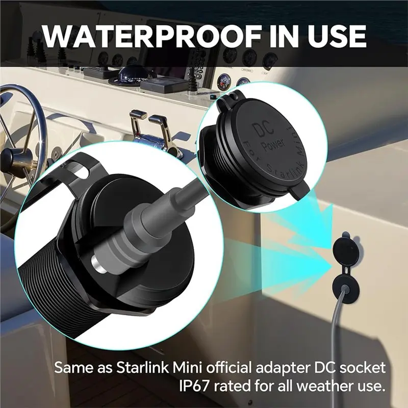 Премиум-адаптер 12В для Starlink Mini, преобразователь 12В в 30В, со встроенным кронштейном, кабель питания постоянного тока для автодомов, яхт и автономного использования
Премиум-адаптер 12В для Starlink Mini, преобразователь 12В в 30В, со встроенным кронштейном, кабель питания постоянного тока для автодомов, яхт и автономного использования