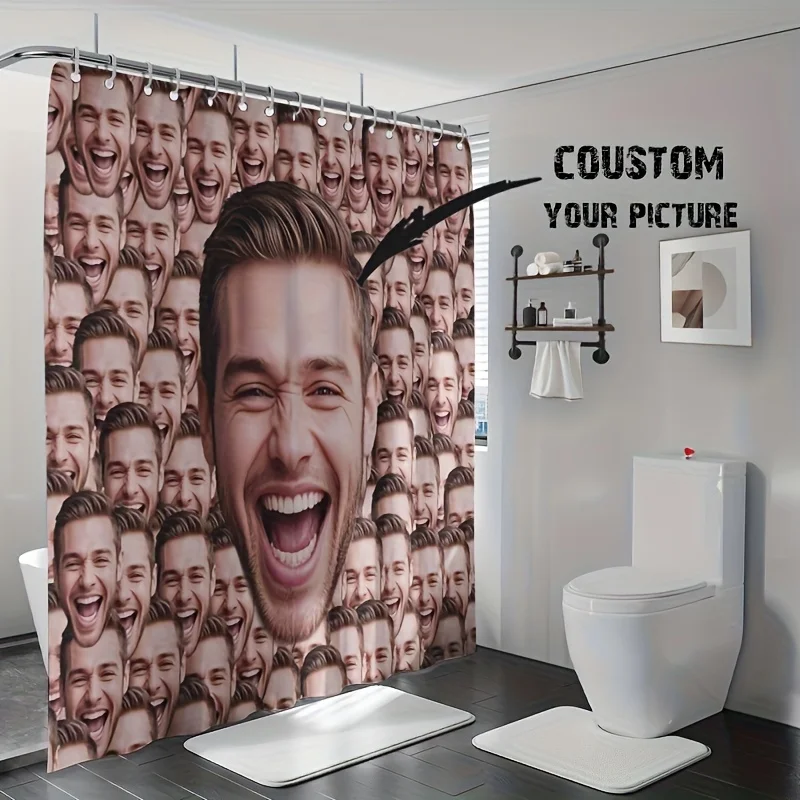 One Customizable Shower Curtain Featuring a Bright And Colorful Text Design - a Personalized Addition to Your Home Decor
One Customizable Shower Curtain Featuring a Bright And Colorful Text Design - a Personalized Addition to Your Home Decor