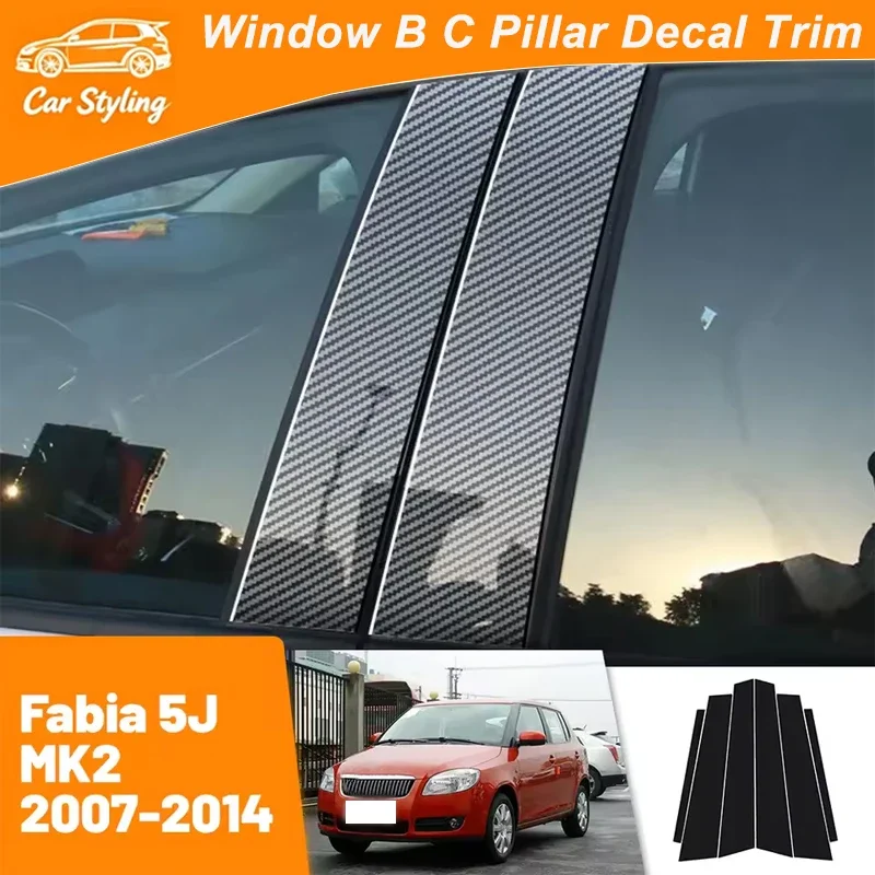 For Skoda Fabia 5J MK2 2007-2014 2008 2009 2010 2011 Carbon Fiber Window Door Column Deal B C Pillar Post Cover Trim Sticker
For Skoda Fabia 5J MK2 2007-2014 2008 2009 2010 2011 Carbon Fiber Window Door Column Deal B C Pillar Post Cover Trim Sticker