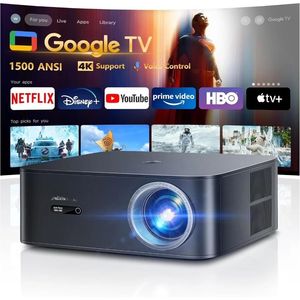 Умный проектор Wi-Fi 6, Bluetooth Netflix 4K, уличный кинопроектор, 1080P, домашний автофокус, потолок, K12, серый
Умный проектор Wi-Fi 6, Bluetooth Netflix 4K, уличный кинопроектор, 1080P, домашний автофокус, потолок, K12, серый