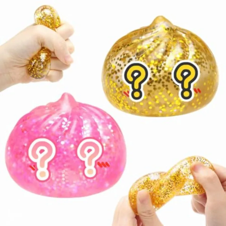 2 pcs 2.0" Sugar Mini Glitter Dumpling Squishy Surprise Box Cute Bao Bun Squishy Set with Steamer, Glittery Slow Rise Stress Re
2 pcs 2.0" Sugar Mini Glitter Dumpling Squishy Surprise Box Cute Bao Bun Squishy Set with Steamer, Glittery Slow Rise Stress Re