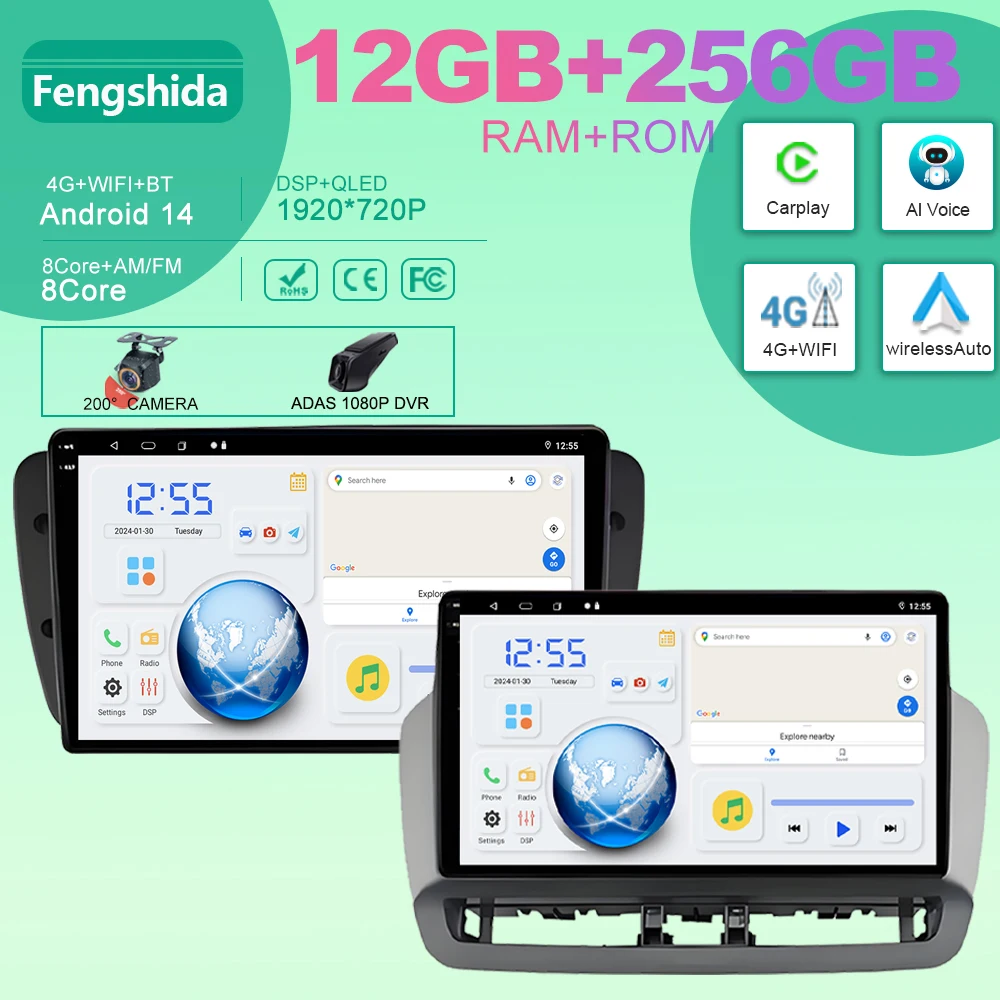 WIFI Head Unit For Seat Ibiza 2012 - 2015 Android Auto Car Radio Multimedia Video Player Stereo GPS Navigation Carplay NO 2din
WIFI Head Unit For Seat Ibiza 2012 - 2015 Android Auto Car Radio Multimedia Video Player Stereo GPS Navigation Carplay NO 2din