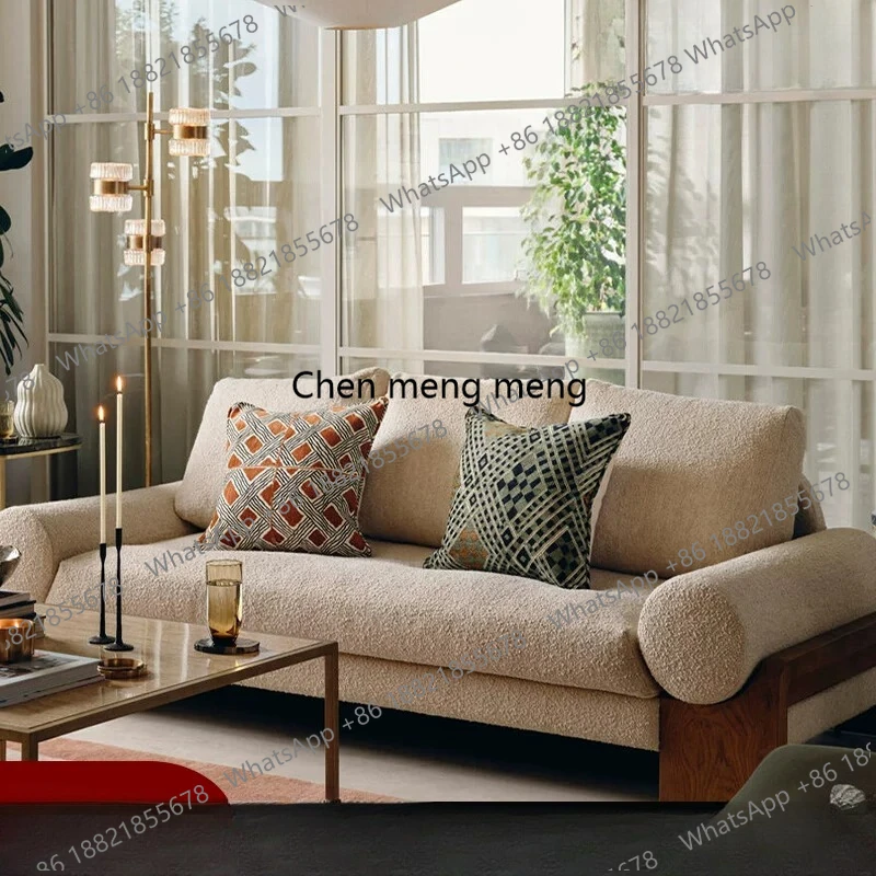 French solid wood fabric sofa modern simple home three-seater sofa American vintage living room furniture
French solid wood fabric sofa modern simple home three-seater sofa American vintage living room furniture