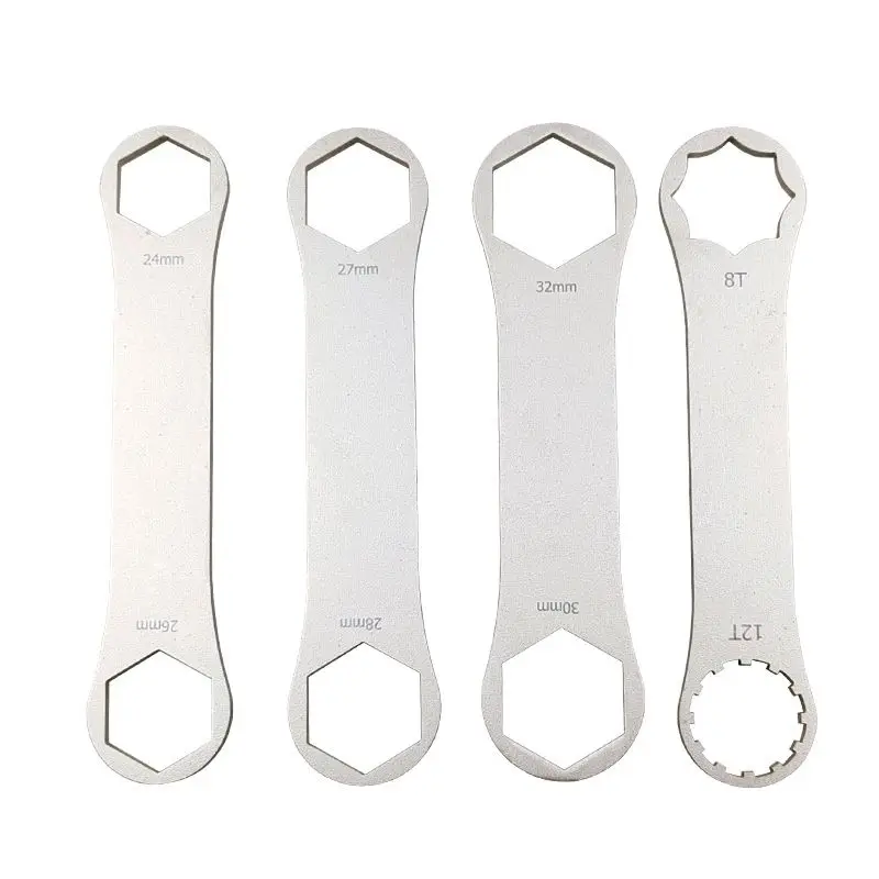 Bicycle fork cover wrench 24/26mm 27/28mm 30/32mm XCR/RST/XCM bicycle fork repair stainless steel wrench disassembly tool
Bicycle fork cover wrench 24/26mm 27/28mm 30/32mm XCR/RST/XCM bicycle fork repair stainless steel wrench disassembly tool