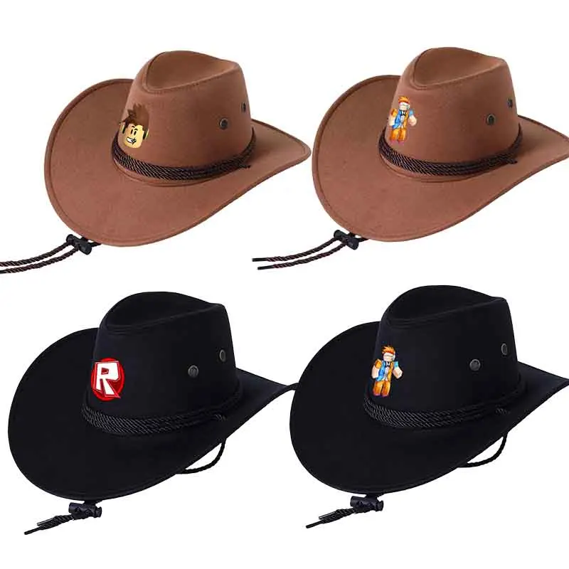 Roblox Western Cowboy Hats Vintage Big-edge Gentleman Cowgirl Jazz Hat for Women Men Holidays Party Cosplay Hat Accessories
Roblox Western Cowboy Hats Vintage Big-edge Gentleman Cowgirl Jazz Hat for Women Men Holidays Party Cosplay Hat Accessories
