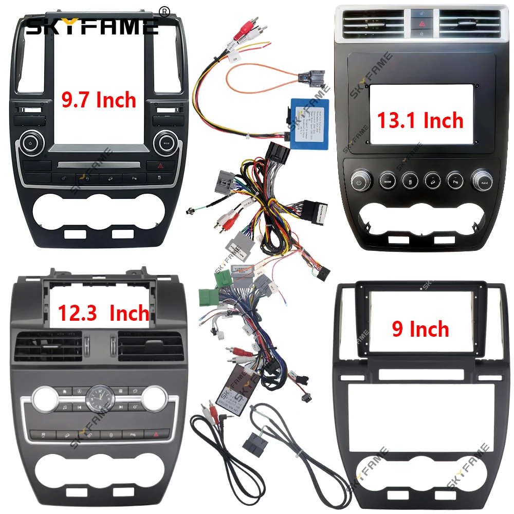 SKYFAME 9/9,7/12,3/13,1 дюймов автомобильная рама, лицевой адаптер, Android радиоприемник, комплект панели для Land Rover Freelander 2 LR2
SKYFAME 9/9,7/12,3/13,1 дюймов автомобильная рама, лицевой адаптер, Android радиоприемник, комплект панели для Land Rover Freelander 2 LR2