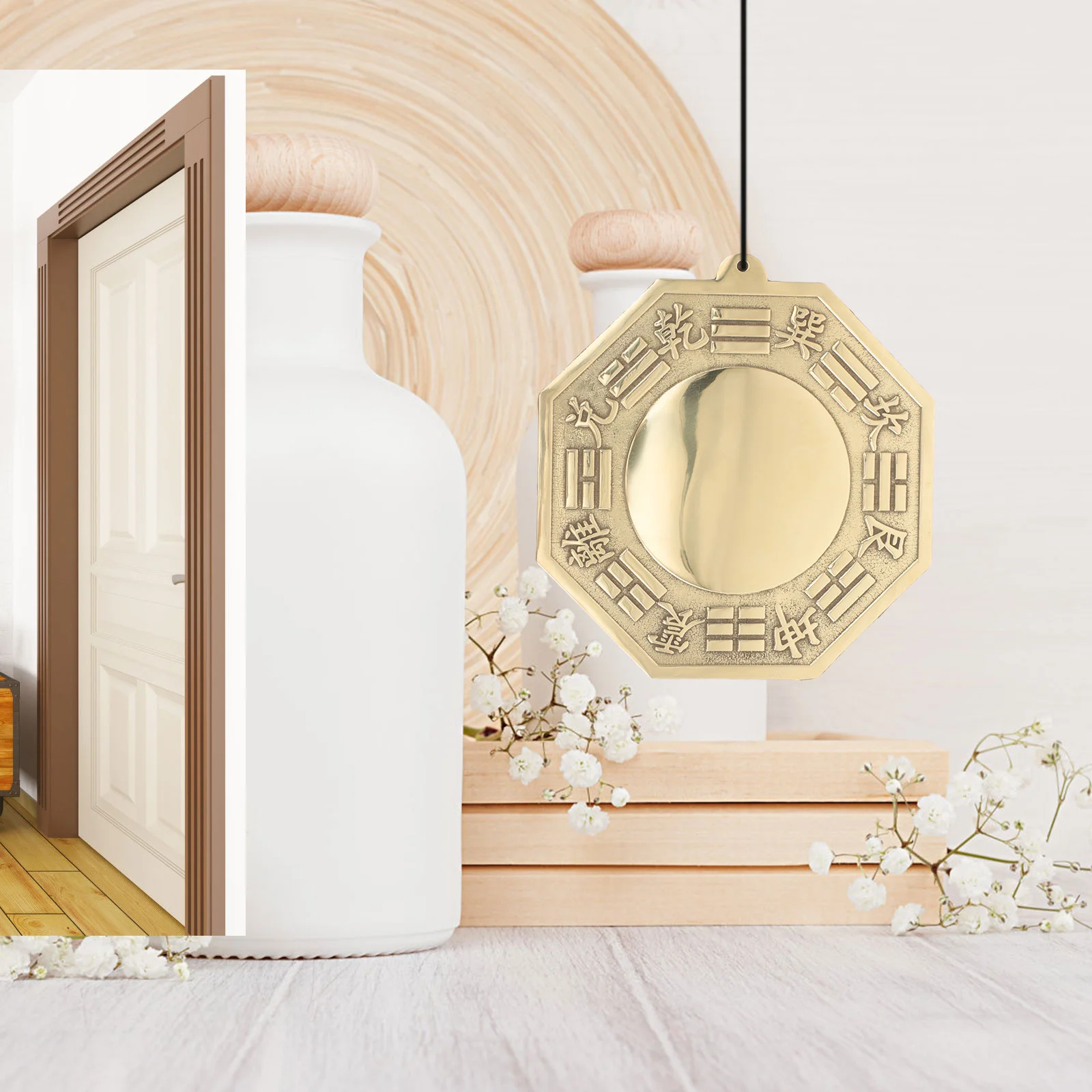 Pure Copper Bagua Mirror Convex Ornaments Spirits Decor Door Wall Mirrors Decorative House Pendant
Pure Copper Bagua Mirror Convex Ornaments Spirits Decor Door Wall Mirrors Decorative House Pendant