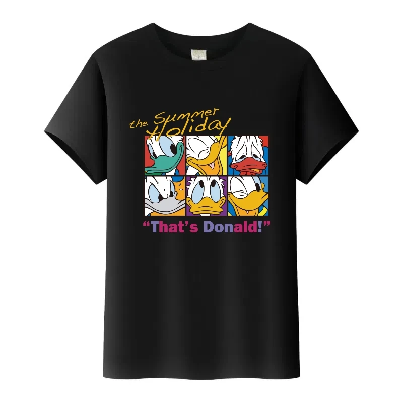 Одежда с принтом Микки Мауса и Дональда Дака Диснея, летние топы для девочек, женская футболка в стиле Харадзюку, детская футболка, семейные футболки, мужская блузка
Одежда с принтом Микки Мауса и Дональда Дака Диснея, летние топы для девочек, женская футболка в стиле Харадзюку, детская футболка, семейные футболки, мужская блузка