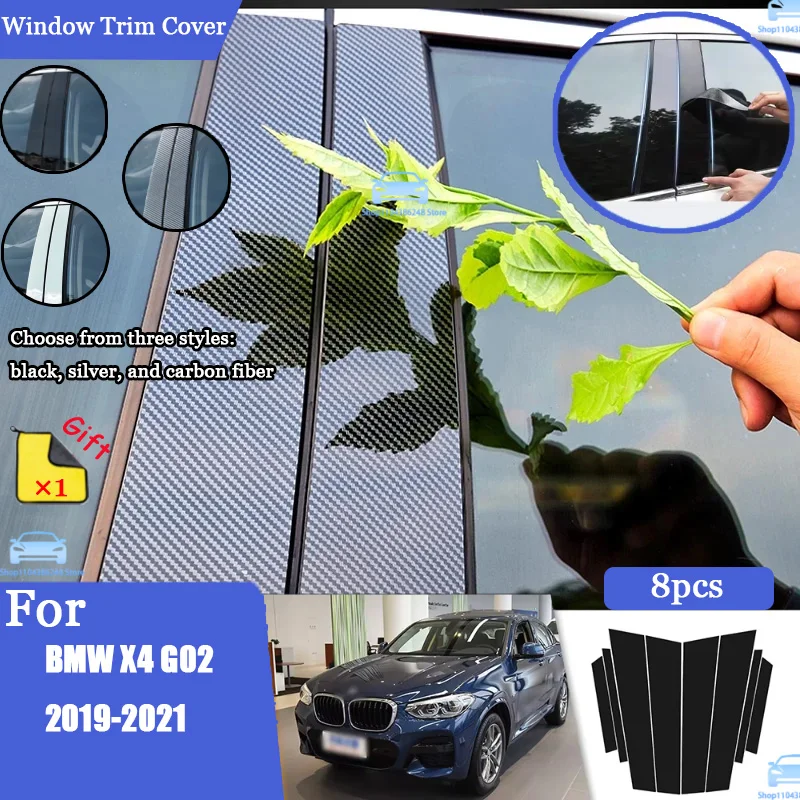 Glossy Black Silver Carbon Pillar Post For BMW X4 G02 2019-2021 Door Window Column BC Trim Sticker Cover Accessories
Glossy Black Silver Carbon Pillar Post For BMW X4 G02 2019-2021 Door Window Column BC Trim Sticker Cover Accessories