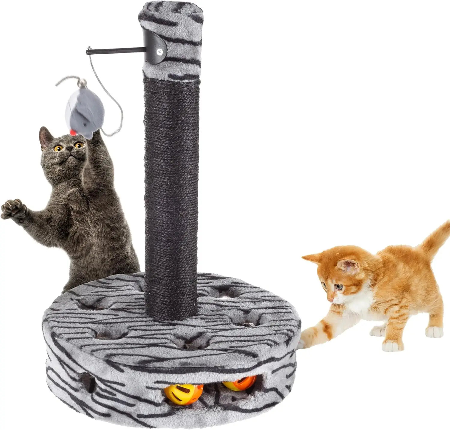 Cat Scratching Post - Interactive Play Area with Sisal Rope Scratcher and Hanging Toy for Indoor Cats - Scratch Tree for
Cat Scratching Post - Interactive Play Area with Sisal Rope Scratcher and Hanging Toy for Indoor Cats - Scratch Tree for