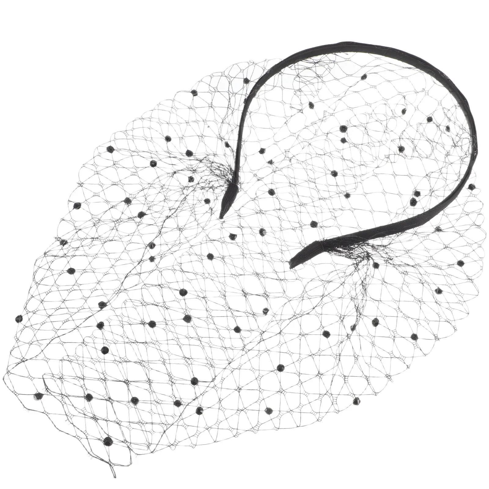 Rhinestone Headband Black Retro Veil Netting Bridal Party Hair Accessory Women Wedding Bridesmaid Favor Decorative
Rhinestone Headband Black Retro Veil Netting Bridal Party Hair Accessory Women Wedding Bridesmaid Favor Decorative