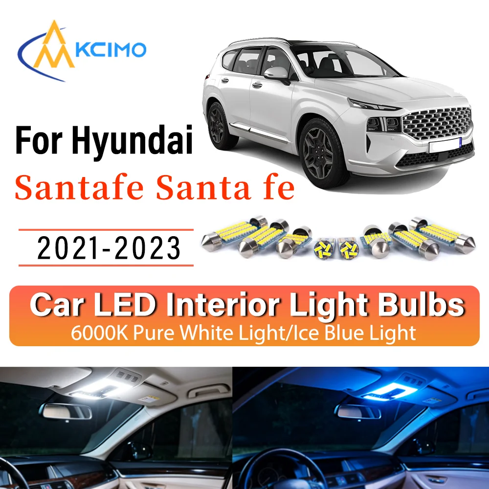 Interior Lighting Kit For Hyundai Santafe Santa fe 2021-2023 LED Bulbs for Dome Map Door Trunk License Plate Light
Interior Lighting Kit For Hyundai Santafe Santa fe 2021-2023 LED Bulbs for Dome Map Door Trunk License Plate Light