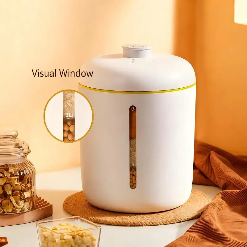 Large-Capacity White Plastic Vacuum-Sealed 7L/12L Pet Food Storage Container Visual Freshness Indicator Kitchen Use Presents
Large-Capacity White Plastic Vacuum-Sealed 7L/12L Pet Food Storage Container Visual Freshness Indicator Kitchen Use Presents