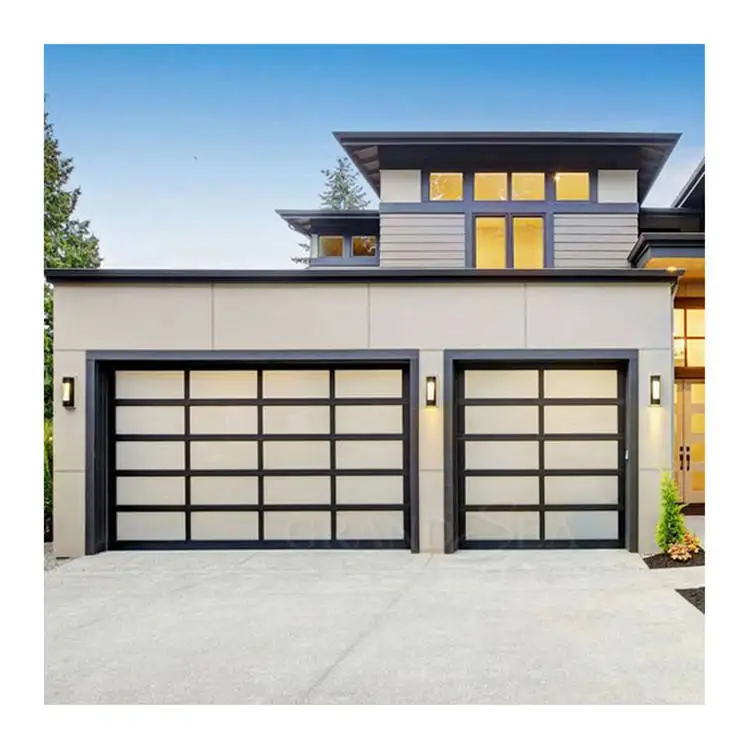 Home Use Fashionable All Weather Double Layer Tempered Glass Garage Door Aluminum Frame Sound Insulation Durable Garage Doors
Home Use Fashionable All Weather Double Layer Tempered Glass Garage Door Aluminum Frame Sound Insulation Durable Garage Doors