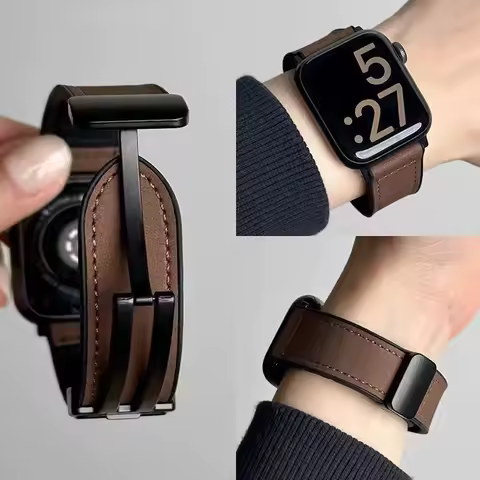 Apple Watch 용 가죽 + 실리콘 스트랩 10 42 46mm Ultra2 49mm 44mm 45 41mm 40mm 38 42mm iwatch 시리즈 9 8 7 SE 6 용 팔찌