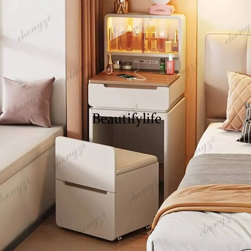 Space Storage Vanity Desk Mirror Stool Simple Compact Dressing Vanity Desk Bedroom Light Cute Penteadeira Furniture Home
Space Storage Vanity Desk Mirror Stool Simple Compact Dressing Vanity Desk Bedroom Light Cute Penteadeira Furniture Home
