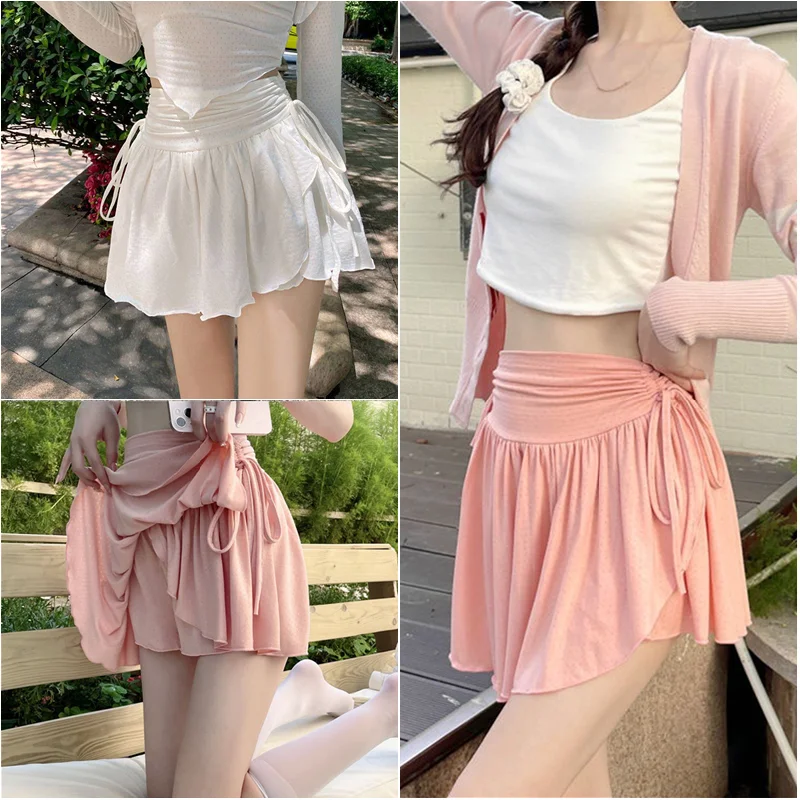 Sexy Cute White New Mini Skirt Women Drawstring Folds High Waist Irregular Ruffle Patchwork Fairycore Short Skirts Mori Girl
Sexy Cute White New Mini Skirt Women Drawstring Folds High Waist Irregular Ruffle Patchwork Fairycore Short Skirts Mori Girl