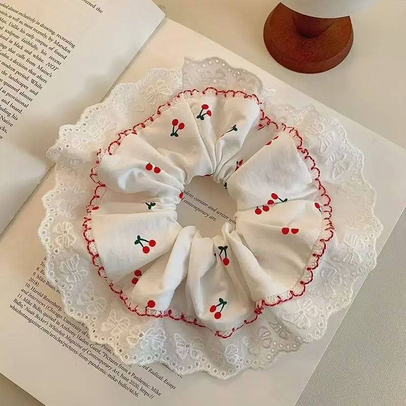 New Pure White Lace Cherry Sweet Large Square Scarf Scrunchy Set for Women Low Ponytail Hair Accessory Premium Portable
New Pure White Lace Cherry Sweet Large Square Scarf Scrunchy Set for Women Low Ponytail Hair Accessory Premium Portable