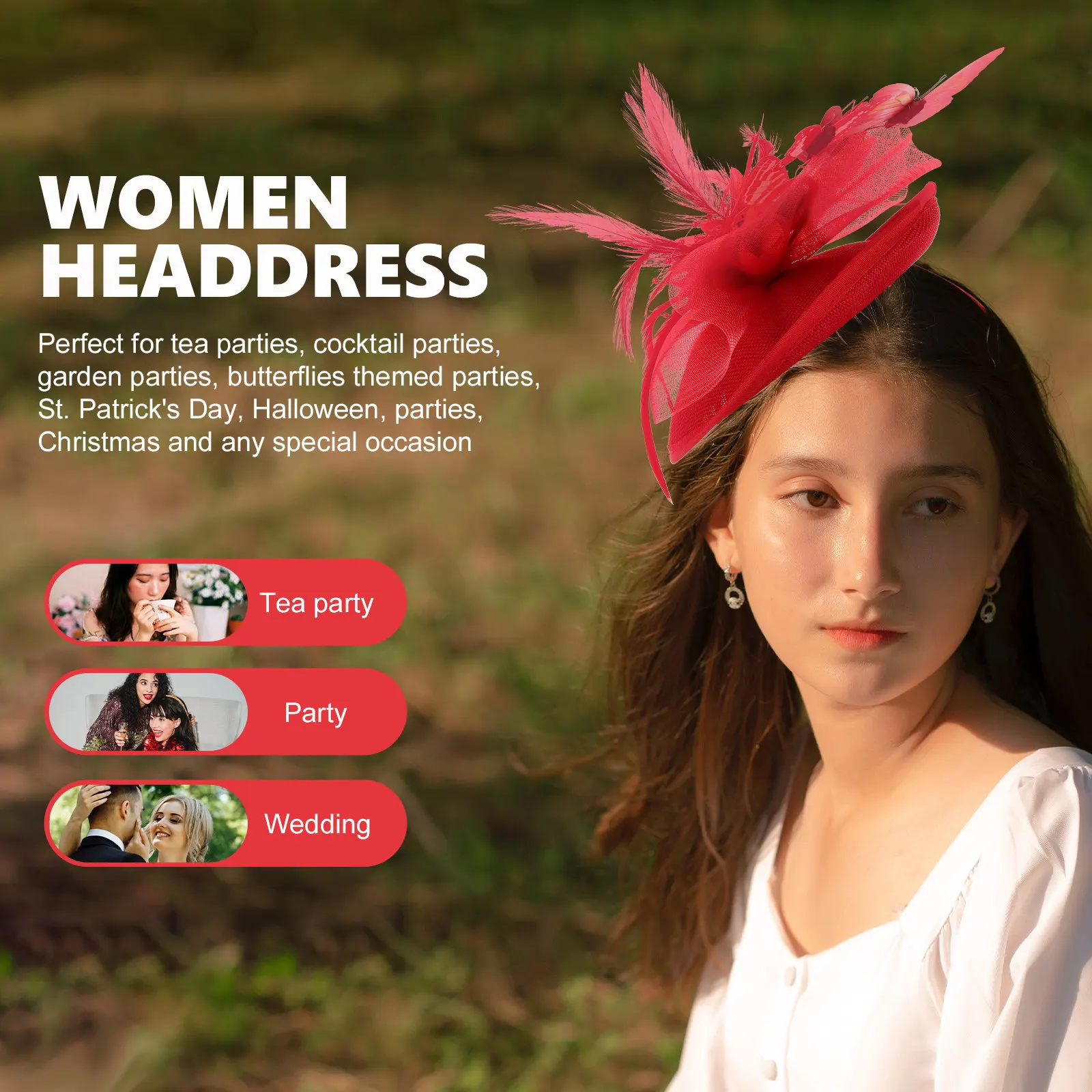 Шляпка-фасинатор с разноцветными бабочками, шикарный красивый дизайн, подарок на Рождество, Новый год, День святого Валентина
Шляпка-фасинатор с разноцветными бабочками, шикарный красивый дизайн, подарок на Рождество, Новый год, День святого Валентина