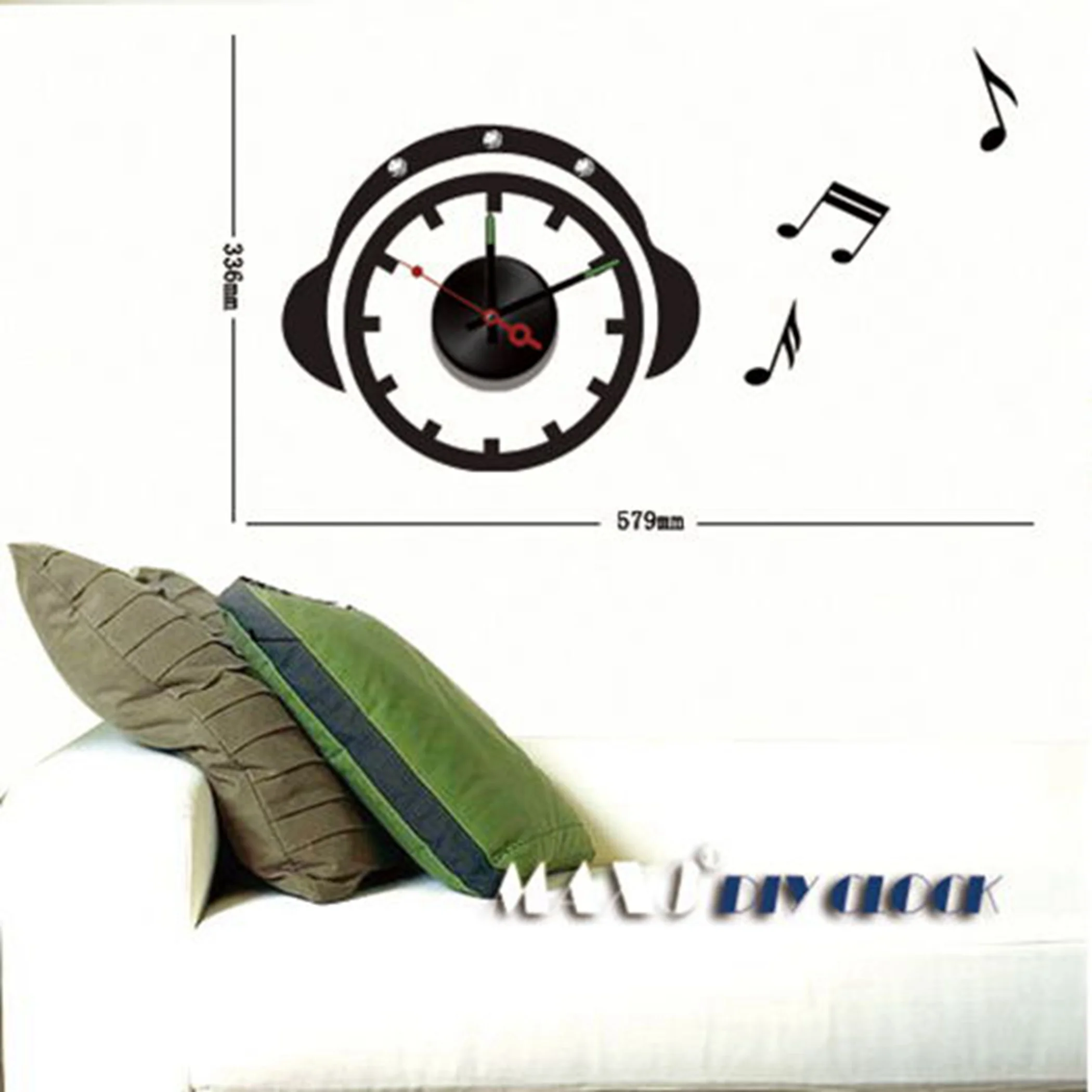 1x Large Frameless DIY Wall Clock Creative Music Headset Sticker Decal Room Decor Art 10D032 Room Decor
1x Large Frameless DIY Wall Clock Creative Music Headset Sticker Decal Room Decor Art 10D032 Room Decor
