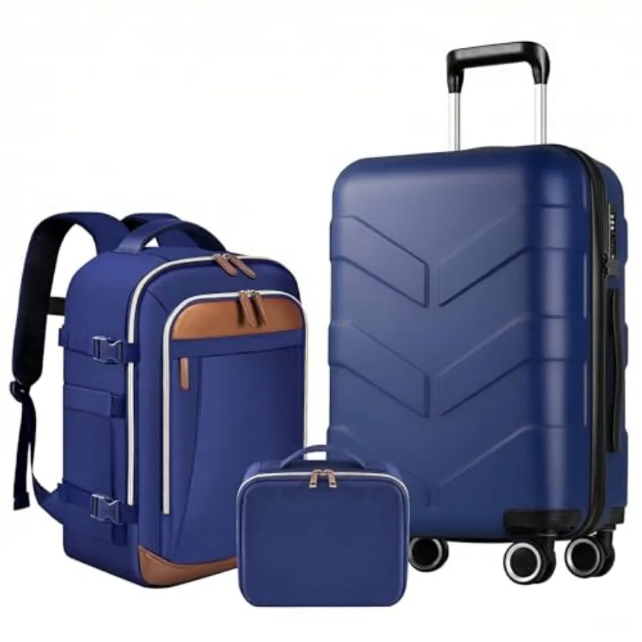 Expandable Luggage Set with Backpack - 21In Suitcase with TSA Lock and Spinner Wheels, Lightweight PP Hardshell Travel Luggage
Expandable Luggage Set with Backpack - 21In Suitcase with TSA Lock and Spinner Wheels, Lightweight PP Hardshell Travel Luggage