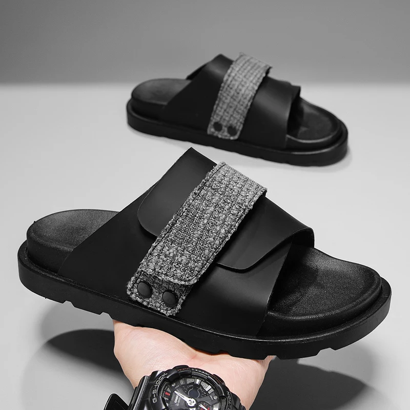 Summer New Fashion Lightweight Soft Sole Slippers Flat Indoor Anti Slip Footwear Men's Beach Shoes Man Wear-resistant Sandals 45
Summer New Fashion Lightweight Soft Sole Slippers Flat Indoor Anti Slip Footwear Men's Beach Shoes Man Wear-resistant Sandals 45