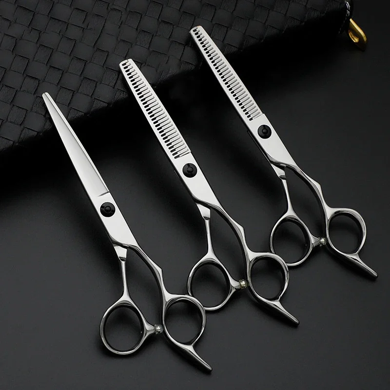6.0 Inch JP440C Professional Salon Hair Stylist Barber Scissors Straight Cut Seamless/V Tooth Hair Haircut Scissors Set
6.0 Inch JP440C Professional Salon Hair Stylist Barber Scissors Straight Cut Seamless/V Tooth Hair Haircut Scissors Set