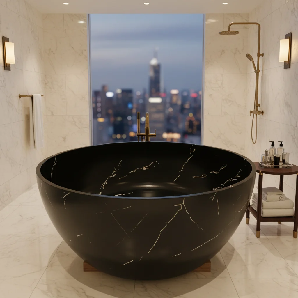 *a* Customizable Freestanding Black Marble Bathtub Durable Stone Tub for Indoor Outdoor Use Rectangle Shape Portable Soaking
*a* Customizable Freestanding Black Marble Bathtub Durable Stone Tub for Indoor Outdoor Use Rectangle Shape Portable Soaking