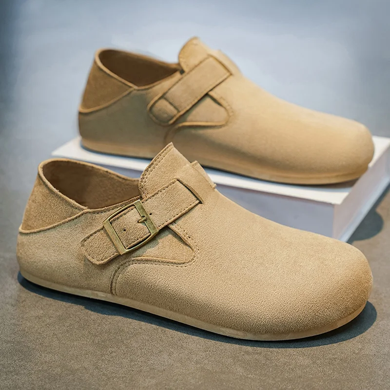 Men's Summer Breathable Slip-On Casual Shoes Anti-Slip Bean Bean Shoes Comfortable Lazy Mule Retro Trendy Flat Heel Rubber Sole
Men's Summer Breathable Slip-On Casual Shoes Anti-Slip Bean Bean Shoes Comfortable Lazy Mule Retro Trendy Flat Heel Rubber Sole