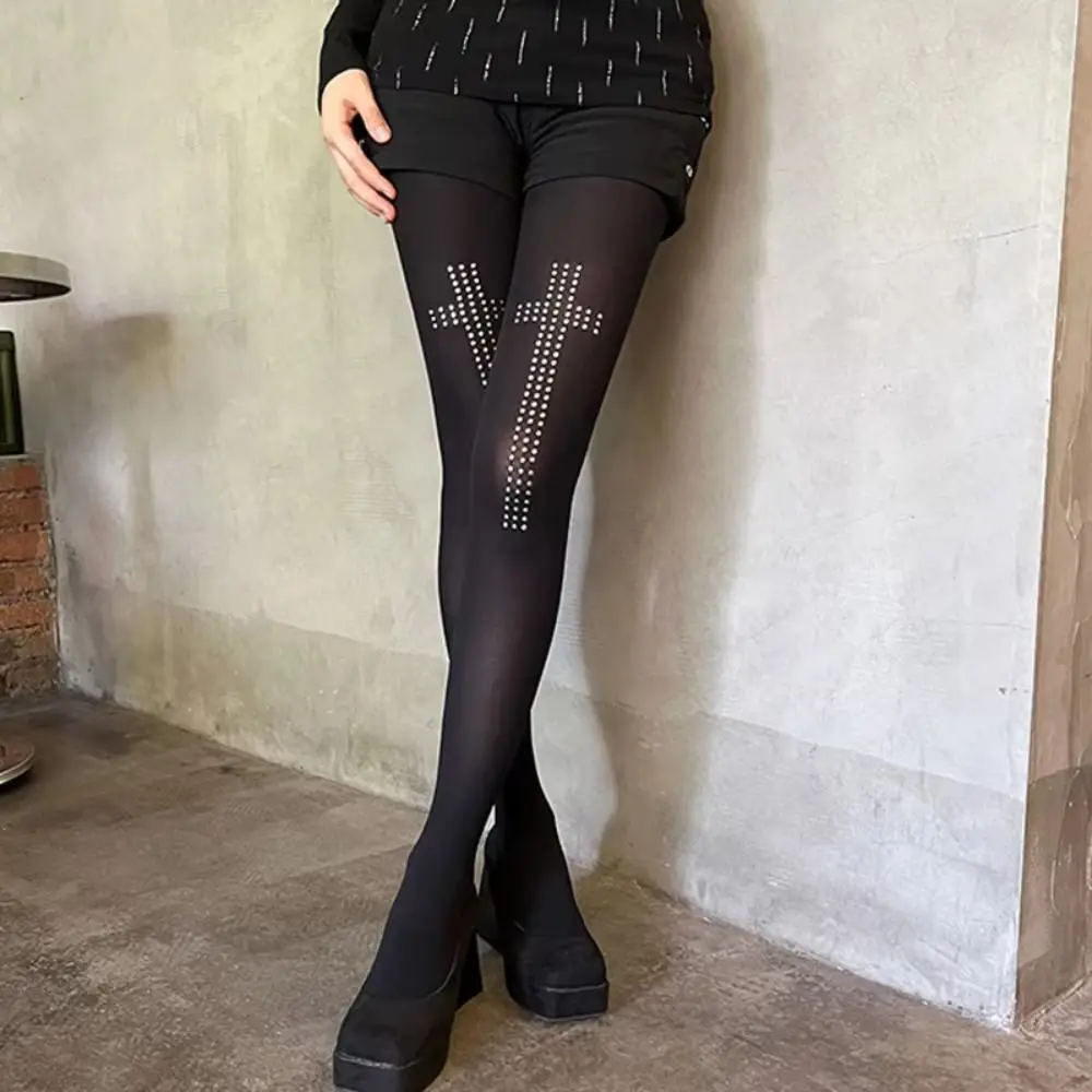 Vintage Rhinestone Cross Tights Pants Elastic Soft Y2K Pantyhose Retro 2000s Women's Leggings Women
Vintage Rhinestone Cross Tights Pants Elastic Soft Y2K Pantyhose Retro 2000s Women's Leggings Women