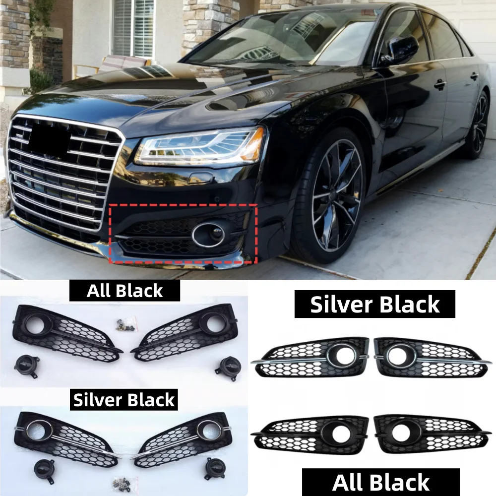 Для Audi A8 S8 2015-2017 автомобильный передний бампер противотуманная фара решетка
Для Audi A8 S8 2015-2017 автомобильный передний бампер противотуманная фара решетка