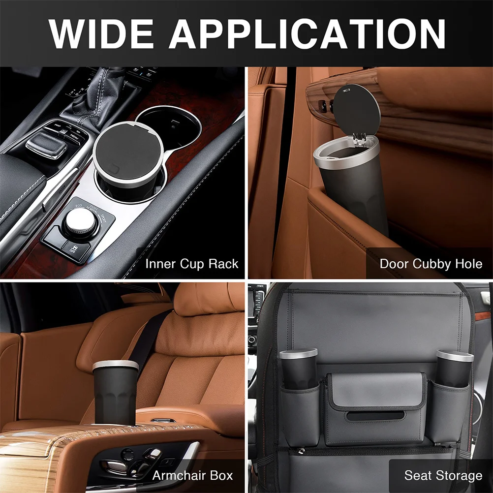 Car Trash Can Cup Holder Mini Garbage Bin Portable Heavy Duty Non Deformable Push Button Lid Vehicle Waste Container Small Space
Car Trash Can Cup Holder Mini Garbage Bin Portable Heavy Duty Non Deformable Push Button Lid Vehicle Waste Container Small Space