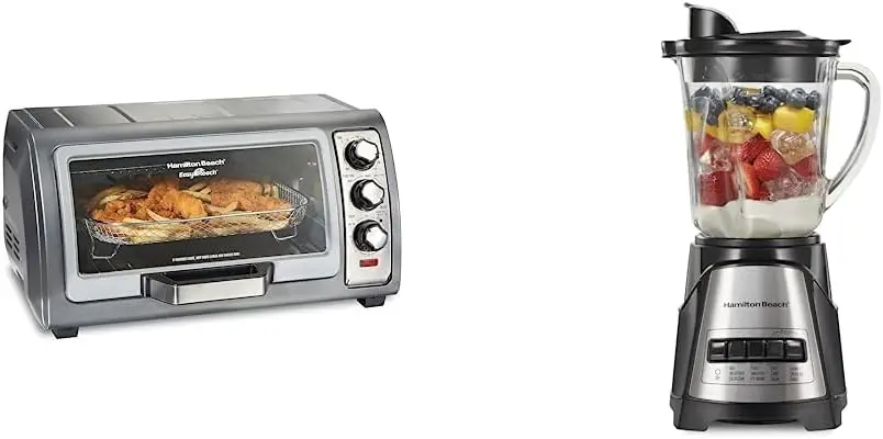 Air Fryer Toaster Oven, Stainless Steel, Wave Action Blender with Black Ice Sabre Blades
Air Fryer Toaster Oven, Stainless Steel, Wave Action Blender with Black Ice Sabre Blades