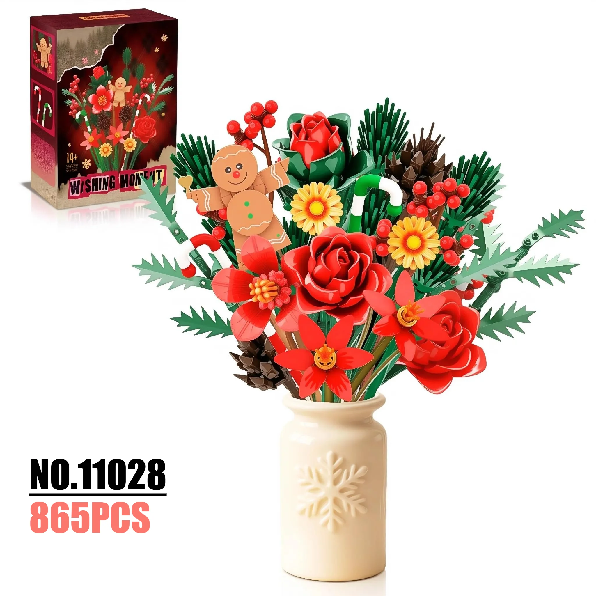 865PCS Flower Bouquet Building Blocks set Compatible with Lego, Everlasting Floral Model, Home Art Decoration, Collectible Gift
865PCS Flower Bouquet Building Blocks set Compatible with Lego, Everlasting Floral Model, Home Art Decoration, Collectible Gift