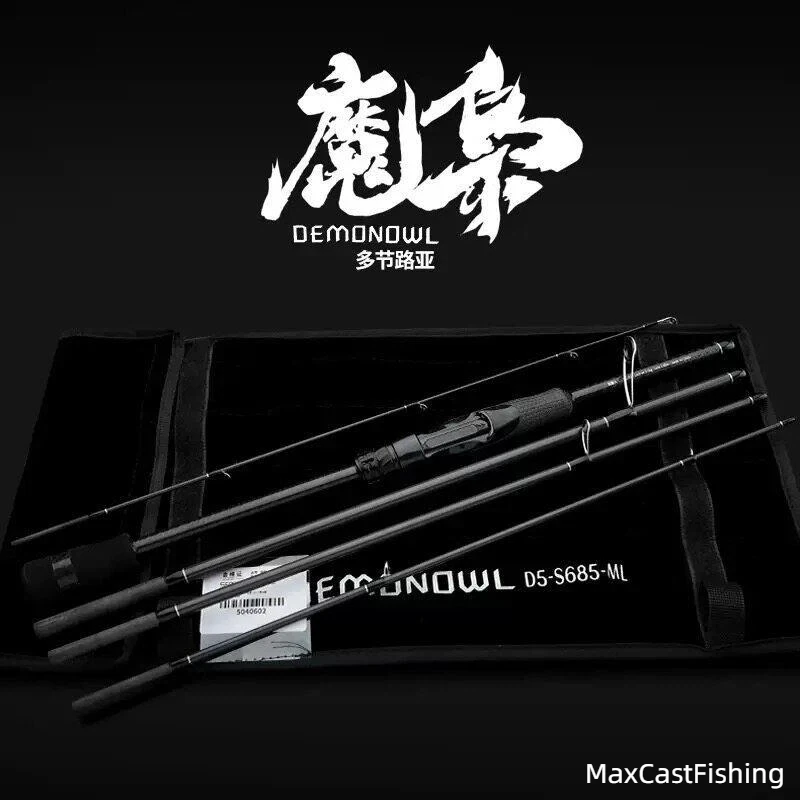 Demonowl 5 Section Portable Lure Rod Ultra Light Extra Fast Action Fuji Guide For Bass Perch Black Pit Fishing D5 S685 Ml
Demonowl 5 Section Portable Lure Rod Ultra Light Extra Fast Action Fuji Guide For Bass Perch Black Pit Fishing D5 S685 Ml