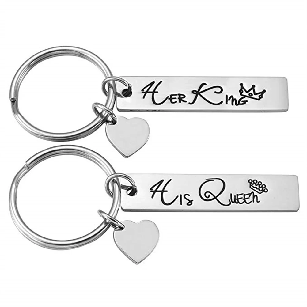 Stainless Steel Keychains Her KING His QUEEN Pendant Bracelet Love Heart Shape Lovers Anniversary Christmas Camping
Stainless Steel Keychains Her KING His QUEEN Pendant Bracelet Love Heart Shape Lovers Anniversary Christmas Camping