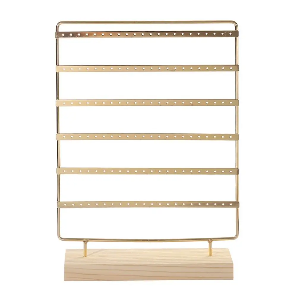 6-Tiered Jewelry Display Stand Large Capacity DIY Metal Earring Holder with Wooden Base Multi-function Ear Stud Rack
6-Tiered Jewelry Display Stand Large Capacity DIY Metal Earring Holder with Wooden Base Multi-function Ear Stud Rack