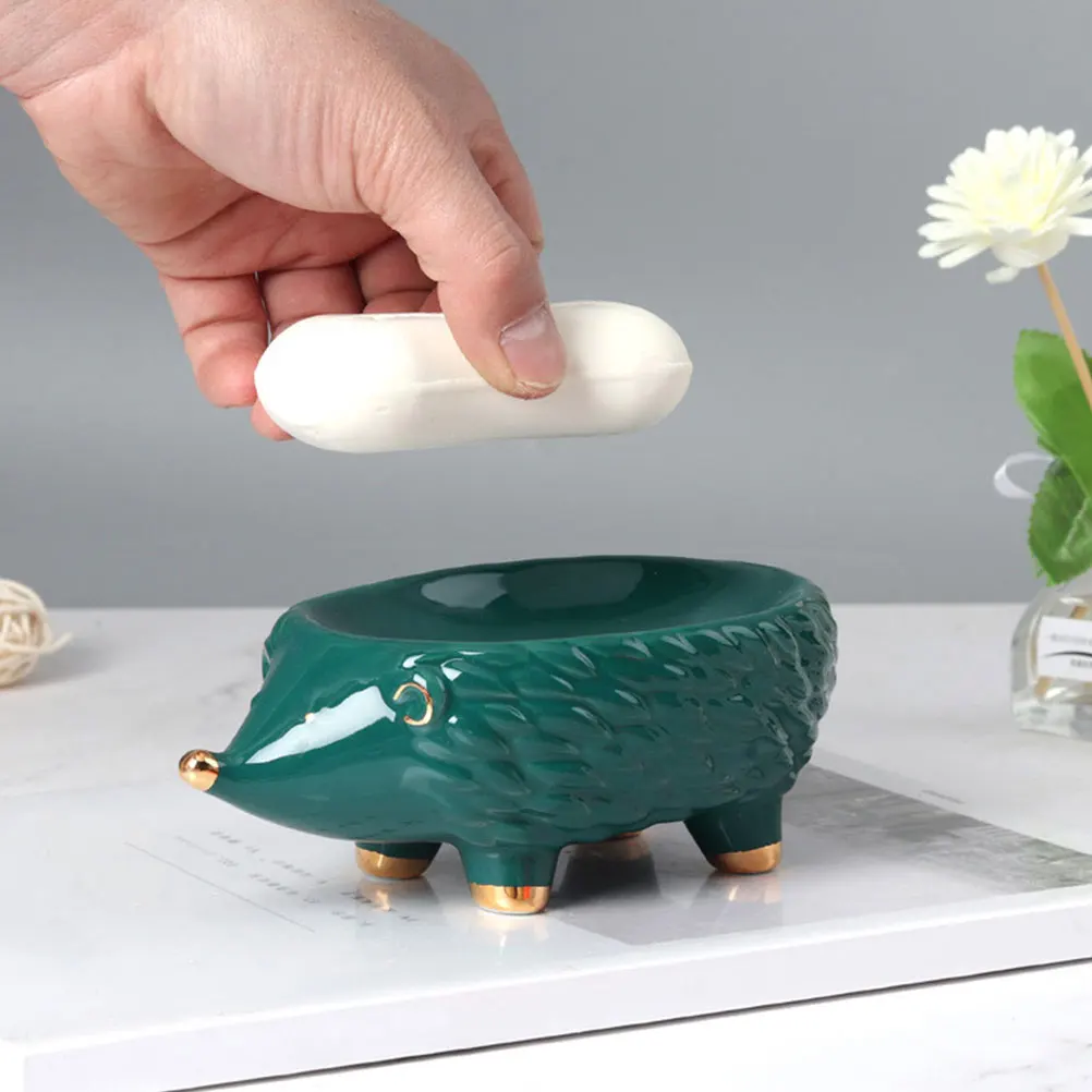 Ceramic Hedgehog Soap Box Soap Storage Rack Bathroom Kitchen Accessories Cartoon Holder Practical Decorative Container
Ceramic Hedgehog Soap Box Soap Storage Rack Bathroom Kitchen Accessories Cartoon Holder Practical Decorative Container