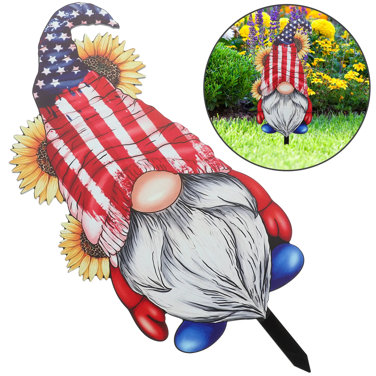 Independence Day Gnome Stake Patriotic Yard Sign Decorations Acrylic Garden Lawn Independence Day Gnome Stake naments
Independence Day Gnome Stake Patriotic Yard Sign Decorations Acrylic Garden Lawn Independence Day Gnome Stake naments