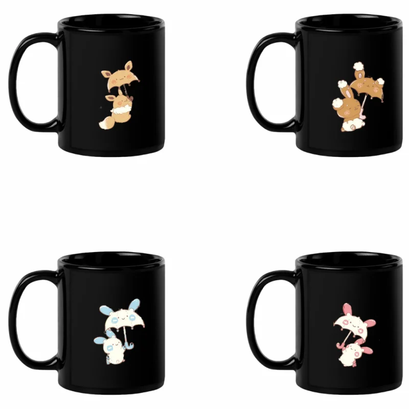 Office and Home Coffee Cup Ceramic Black Mug for Anime Peripheral Eevee Buneary Clefairy Togepi Skitty Birthday Gift
Office and Home Coffee Cup Ceramic Black Mug for Anime Peripheral Eevee Buneary Clefairy Togepi Skitty Birthday Gift