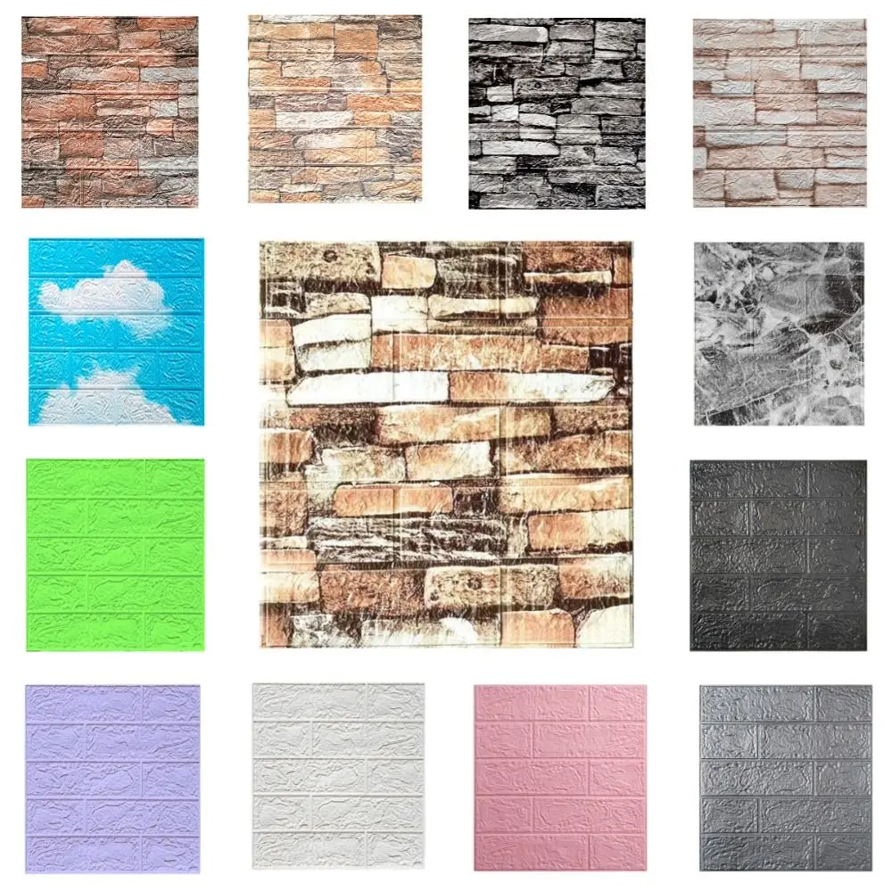 Waterproof 3D Imitation Brick Wall Stickers DIY Retro Decorative Stickers Moisture-proof Peel and Stick Background Wallpaper
Waterproof 3D Imitation Brick Wall Stickers DIY Retro Decorative Stickers Moisture-proof Peel and Stick Background Wallpaper
