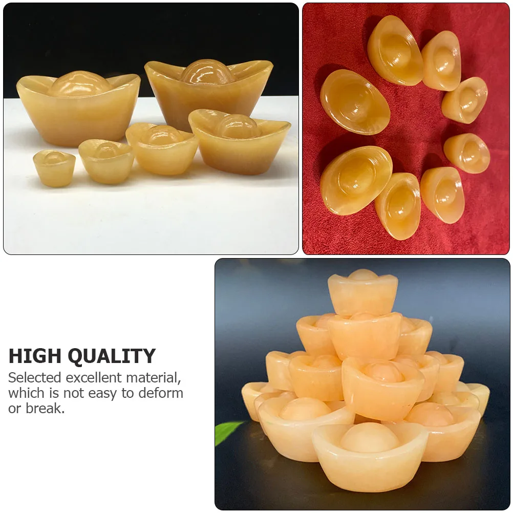 5 Pcs Fortune Gold Ingot Adornment High Quality Chinese nament Indoor Decor Compact Size Lucky Symbol Scene Layout
5 Pcs Fortune Gold Ingot Adornment High Quality Chinese nament Indoor Decor Compact Size Lucky Symbol Scene Layout