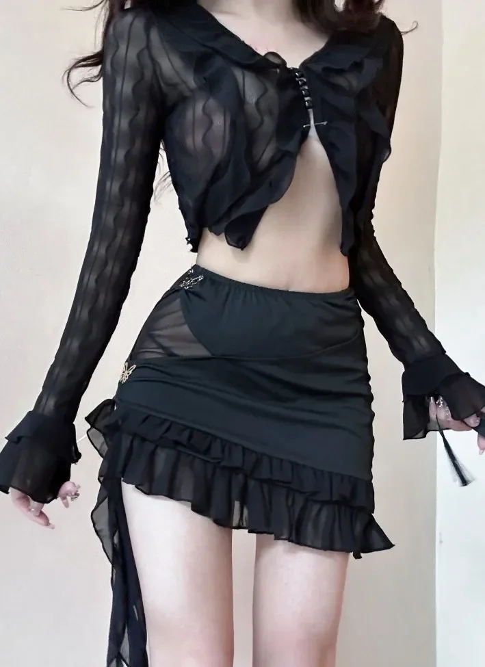 2025 New Spicy Sexy Style Nightclub Dance DJ Fashion Ruffle Short Skirt Tight Embroidery Butterfly Fashion Mini Skirts CHJ653512
2025 New Spicy Sexy Style Nightclub Dance DJ Fashion Ruffle Short Skirt Tight Embroidery Butterfly Fashion Mini Skirts CHJ653512