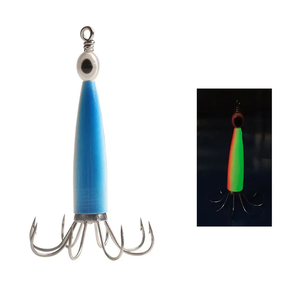 New Quality Fishing Lures Squid Jigs Baits Glow In The Dark Luminous Part Puget Sound Wear-resistance With Eyes
New Quality Fishing Lures Squid Jigs Baits Glow In The Dark Luminous Part Puget Sound Wear-resistance With Eyes
