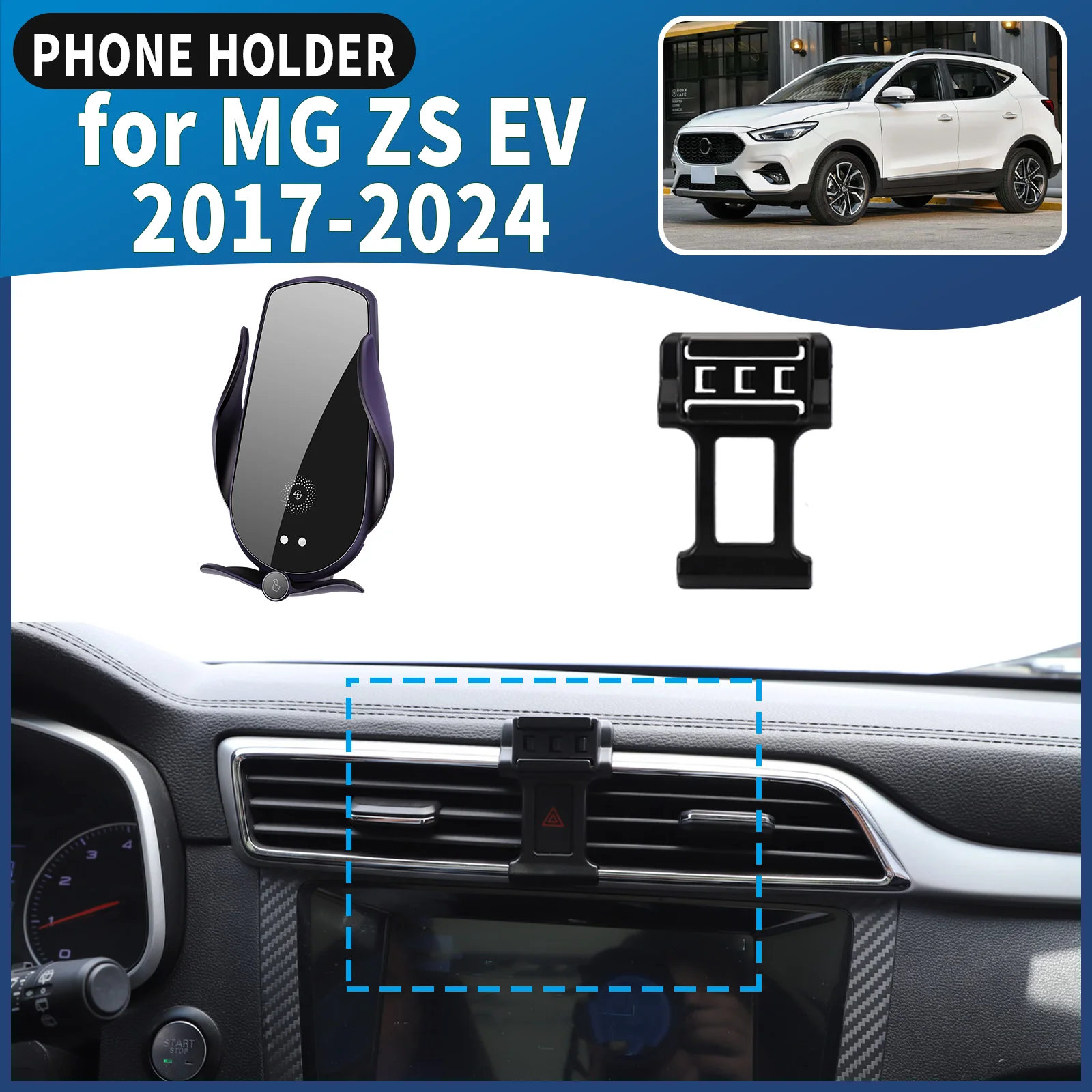 Подходит для MG ZS ZS EV 2017 2018 2019-2024 гг. Автомобильный держатель для телефона, автомобильный GPS-навигатор, аксессуары для простая установка
Подходит для MG ZS ZS EV 2017 2018 2019-2024 гг. Автомобильный держатель для телефона, автомобильный GPS-навигатор, аксессуары для простая установка