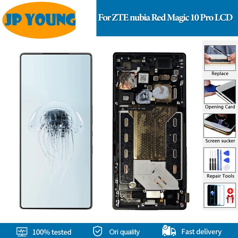 6.85 " Original AMOLED For ZTE nubia Red Magic 10 Pro LCD Display Touch Screen Digitizer For nubia RedMagic 10Pro LCD Replace
6.85 " Original AMOLED For ZTE nubia Red Magic 10 Pro LCD Display Touch Screen Digitizer For nubia RedMagic 10Pro LCD Replace