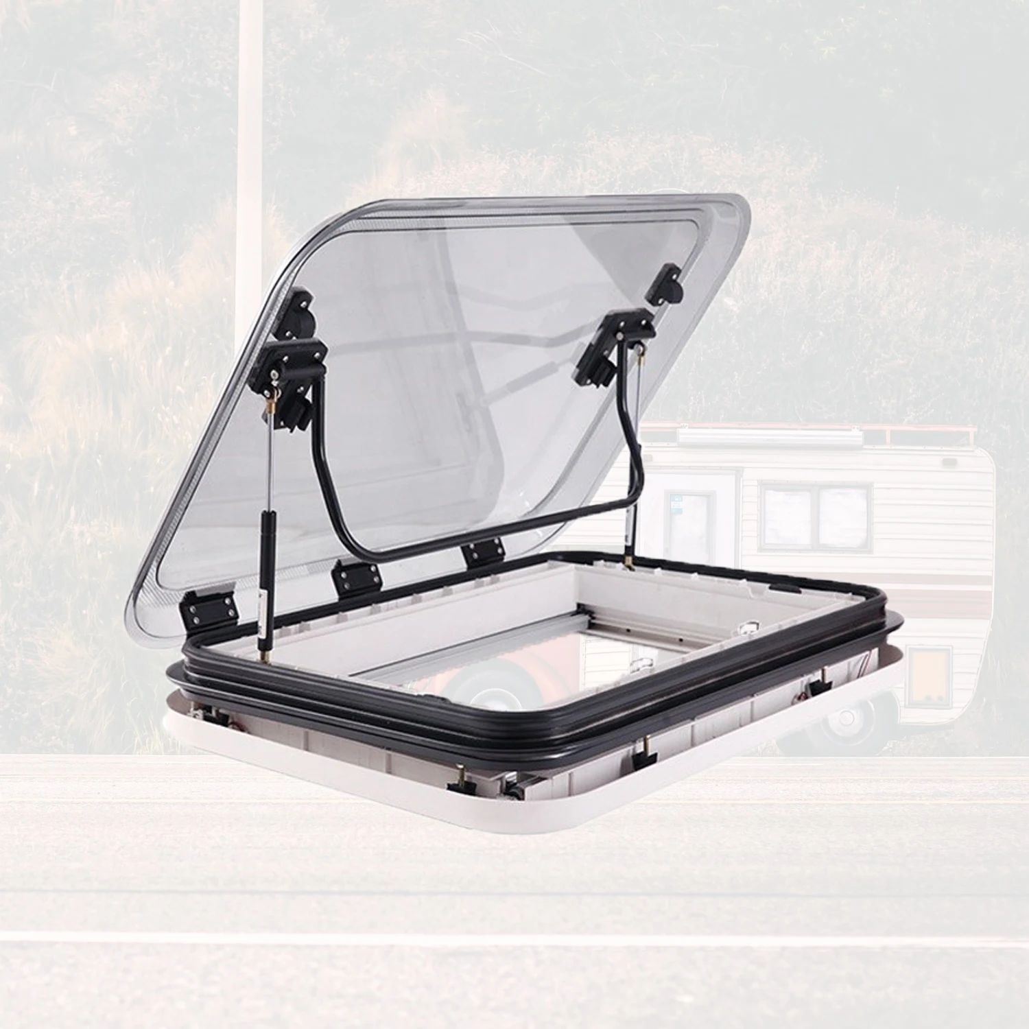 High Quality 800*500mm Double Layer Acrylic Glass Skylight with LED Lights Caravan RV Camper
High Quality 800*500mm Double Layer Acrylic Glass Skylight with LED Lights Caravan RV Camper