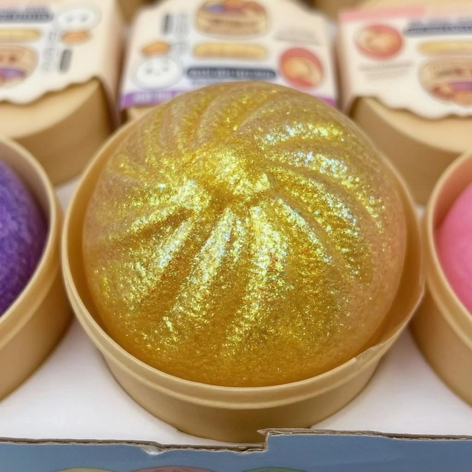 12 Pieces Bun-Shaped Stress Toy Glittery Steamed Bun Squishy Dumpling Squishy Shallow Round Container Dumpling Stress Ball
12 Pieces Bun-Shaped Stress Toy Glittery Steamed Bun Squishy Dumpling Squishy Shallow Round Container Dumpling Stress Ball
