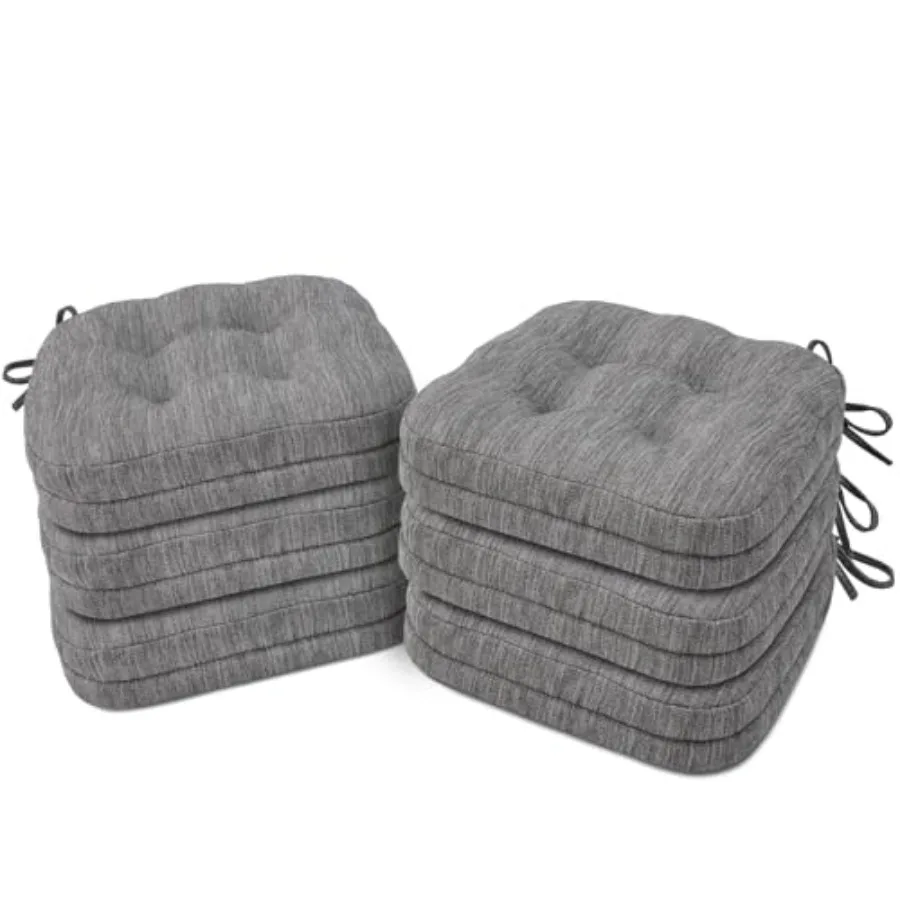 Dining Chair Cushions Set of 6 Dual-Layer Memory Foam Kitchen Chair Cushions Patented Design Seat Pads with Ties 16.5 x 16.5 x
Dining Chair Cushions Set of 6 Dual-Layer Memory Foam Kitchen Chair Cushions Patented Design Seat Pads with Ties 16.5 x 16.5 x