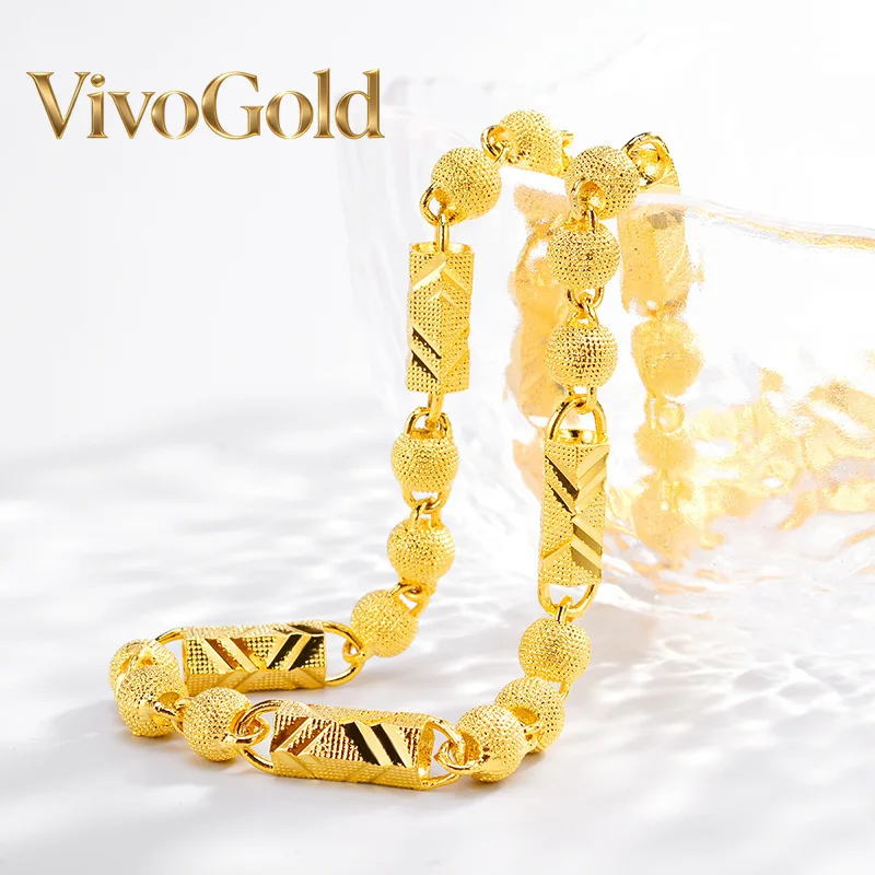 VivoGold Boutique AU999 Gold Necklace Men's Hexagonal Round Bead Chain 24K Real Gold Chain Fashion Boss Chain Boyfriend Gift
VivoGold Boutique AU999 Gold Necklace Men's Hexagonal Round Bead Chain 24K Real Gold Chain Fashion Boss Chain Boyfriend Gift